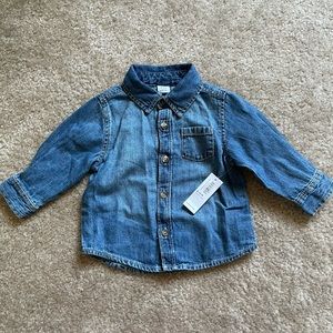 Jean Long Sleeve Button Down
